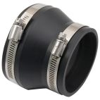 Air Intake Hose Coupler 4.0" Dia. x 3.0" Dia. Black