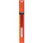 TRIMBRITE Trail Blazer Ultra-Reflective Self Adhesive Safety Tape Strips - Two Each-2 in x 18 in, 7 in White / 11 in Red