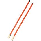 Fluorescent Orange Marker Kit, Heavy-Duty, Bolt-On Base, 28 in