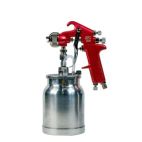 High Teck T510 Suction Feed Spray Gun, 1.8 mm Nozzle, Stainless Steel, Ergonomic Handle