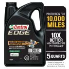 Castrol® EDGE® Synthetic 0W20 Motor Oil 5 Qt