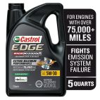 Castrol® EDGE® High Mileage Synthetic 5W30 Motor Oil 5 Qt