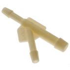Vacuum Hose Connector - Universal Y Outlet Sizes - A= 3/16 in. B= 1/8 in. C= 1/8 in.