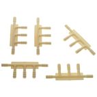 Vacuum Hose Connector - Universal Tee (5 - Way) Outlet Size - 3/16 in.