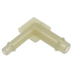 Vacuum Hose Connector - Universal Elbow Outlet Sizes - A= 3/16 in. B= 1/4 in.