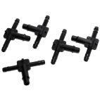 Vacuum Hose Connector - Universal Tee Outlet Sizes - A= 1/8 in. B= 1/8 in. C= 3/16 in.