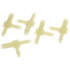 Vacuum Hose Connector - Universal Tee Outlet Sizes - A= 1/4 in. B= 3/16 in. C= 3/16 in.