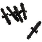 Vacuum Hose Connector - Universal Straight Outlet Sizes - A= 1/8 in. B= 3/16 in.