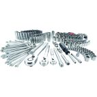 CRAFTSMAN  189-Piece Standard (SAE) and Metric Combination Polished Chrome Mechanics Tool Set (1/4-in; 3/8-in)
