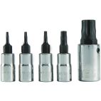 CRAFTSMAN 5-Piece 1/4-in; 3/8-in Drive Set Torx Bit Torx Driver Socket Set