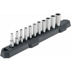 CRAFTSMAN  11-Piece Standard (SAE) 1/4-in Drive 6-point Set Deep Socket Set