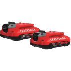 CRAFTSMAN V20 20-Volt Max 2-Pack 2 Amp-Hour Lithium Power Tool Battery