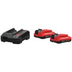 CRAFTSMAN V20 20-Volt Max 2-Pack 2 Amp-Hour Lithium Power Tool Battery Kit (Charger Included)