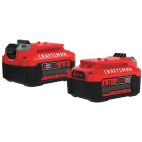 CRAFTSMAN V20 20-Volt Max 2-Pack 4 Amp-Hour; 4 Amp-Hour Lithium Power Tool Battery