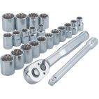 CRAFTSMAN 22-Piece 72-Tooth 3/8-in Drive Quick-release Standard Ratchet Set