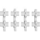 CRAFTSMAN VersaTrack 4-Piece 9.75-in White Plastic Multipurpose End Cap