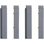 CRAFTSMAN VersaTrack 4-Piece 5.5-in Gray Plastic Multipurpose End Cap