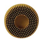 Scotch-Brite 07481 SC-DR Series No-Hole Surface Conditioning Disc, 2 in, Medium Grade, Aluminum Oxide, Maroon