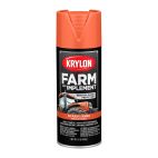 Krylon Farm & Implement Paint, High Gloss, Old Kubota Orange, 1946 Old Kubota Orange, 12 OZ