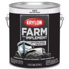 Krylon Farm & Implement Brush On Paint, High Gloss, White, 1963 Gloss White, 128 OZ