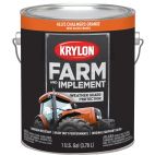 Krylon Farm & Implement Brush On Paint, High Gloss, Allis Chalmers Orange, 1971 Allis Chal Orange, 128 OZ