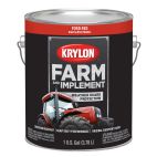 Krylon Farm & Implement Brush On Paint, High Gloss, Ford Red, 1972 Ford Red, 128 OZ