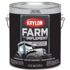 Krylon Farm & Implement Brush On Paint, High Gloss, Ford Gray, 1973 Ford Gray, 128 OZ