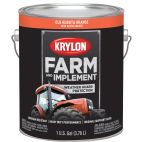 Krylon Farm & Implement Brush On Paint, High Gloss, Old Kubota Orange, 1978 Old Kubota Orange, 128 OZ
