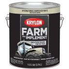 Krylon Farm & Implement Brush On Paint, High Gloss, International Harvester White, 1980 Int'L Harvester Wht, 128 OZ
