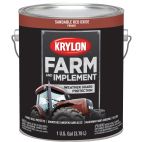 Krylon Farm & Implement Brush On Paint, Sandable Red Oxide Primer, 1982 Sandable RD OX PRMR, 128 OZ