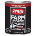 Krylon Farm & Implement Brush On Paint, High Gloss, International Harvester Red, 2024 Intl Harvester Red, 32 OZ