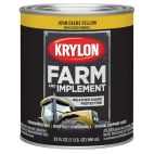 Krylon Farm & Implement Brush On Paint, High Gloss, John Deere Yellow, 2025 John Deere Yellow, 32 OZ