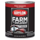 Krylon Farm & Implement Brush On Paint, High Gloss, Massey Ferguson Red, 2026 Massey Ferguson Red, 32 OZ