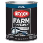 Krylon Farm & Implement Brush On Paint, High Gloss, Ford Blue, 2027 Ford Blue, 32 OZ