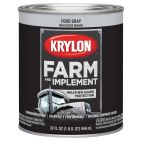 Krylon Farm & Implement Brush On Paint, High Gloss, Ford Gray, 2028 Ford Gray, 32 OZ