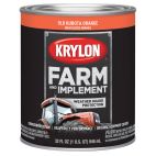Krylon Farm & Implement Brush On Paint, High Gloss, Old Kubota Orange, 2033 Old Kubota Orange, 32 OZ