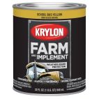 Krylon Farm & Implement Brush On Paint, High Gloss, School Bus Yellow, 2038 School Bus Yellow, 32 OZ