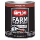 Krylon Farm & Implement Brush On Paint, Sandable Red Oxide, 2040 SNDBL Red OX PRMR, 32 OZ
