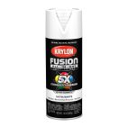 Krylon Fusion All-In-One, Satin, White, 2753 Satin White, 12 OZ
