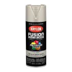 Krylon Fusion All-In-One Metallic, Satin Nickel, 2772 Metallic STN Nickel, 12 OZ