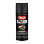 Krylon Fusion All-In-One Metallic, Black Stainless, 2790 Met Black Stainless, 12 OZ