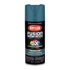 Krylon Fusion All-IN-One Satin Peacock Blue Spray Paint (Net 12 ), 2792 Satin Peacock Blue, 12 OZ