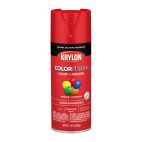 Krylon COLORmaxx Paint + Primer, Gloss, Banner Red, 5503 Gloss Banner Red, 12 OZ
