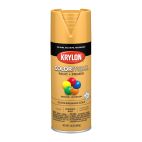 Krylon COLORmaxx Paint + Primer, Gloss, Bauhaus Gold, 5504 GLS Bauhaus Gold, 12 OZ