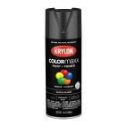 Krylon COLORmaxx Paint + Primer, Gloss, Black, 5505 Gloss Black, 12 OZ
