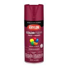Krylon COLORmaxx Paint + Primer, Gloss, Burgundy, 5508 Gloss Burgundy, 12 OZ