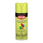 Krylon COLORmaxx Paint + Primer, Gloss, Citrus Green, 5512 Gloss Citrus Green, 12 OZ