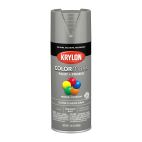Krylon COLORmaxx Paint + Primer, Gloss, Classic Gray, 5513 Gloss Classic Gray, 12 OZ