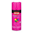 Krylon COLORmaxx Paint + Primer, Gloss, Mambo Pink, 5528 Gloss Mambo Pink, 12 OZ