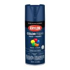 Krylon COLORmaxx Paint + Primer, Gloss, Navy Blue, 5529 Gloss Navy Blue, 12 OZ